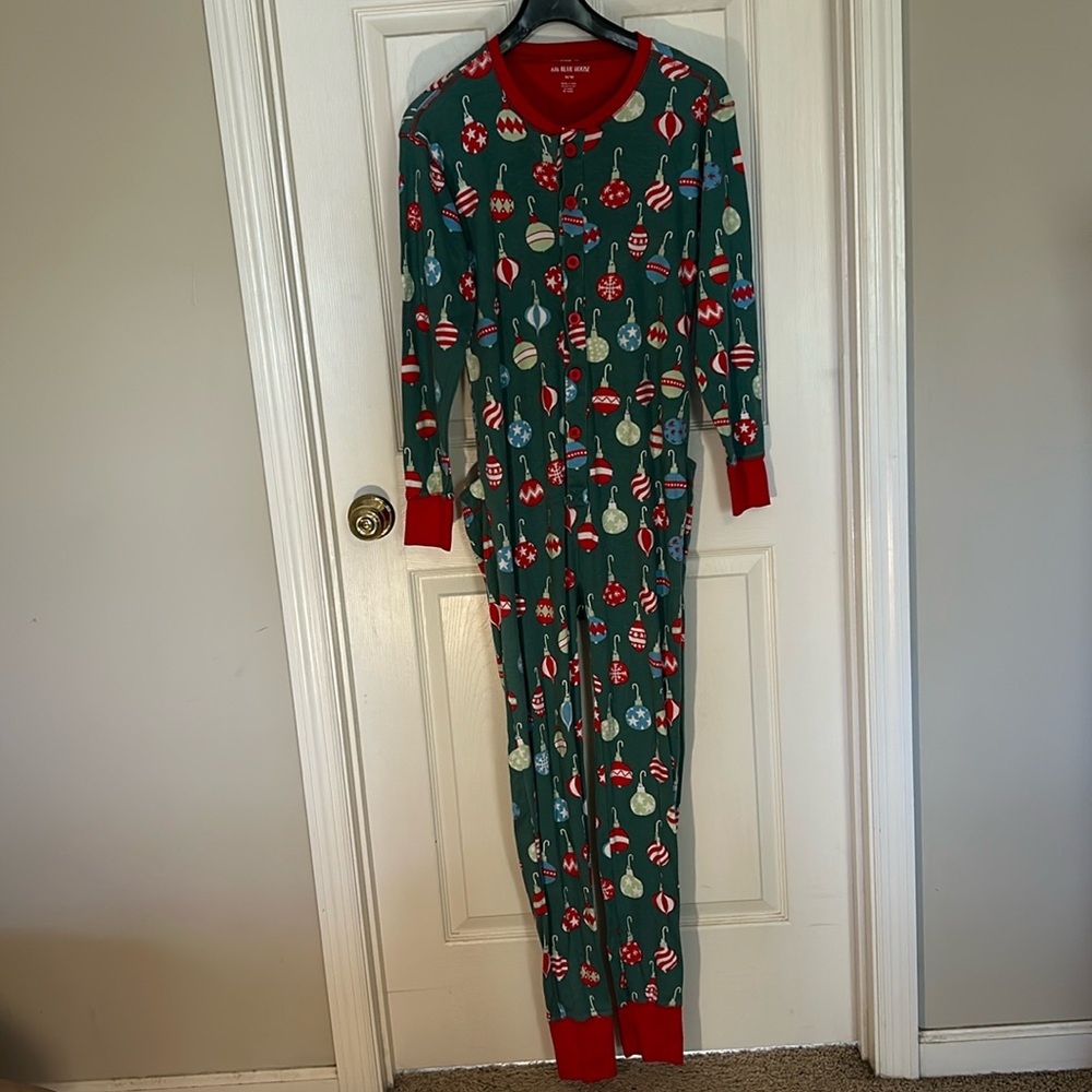 Christmas Union suit Medium Little Blue House